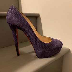 Christian Louboutin Bianca Watersnake Nubuck 🔥🔥